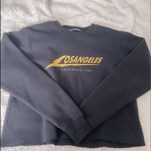 Brandy Melville Long Sleeve Cropped Black Sweater